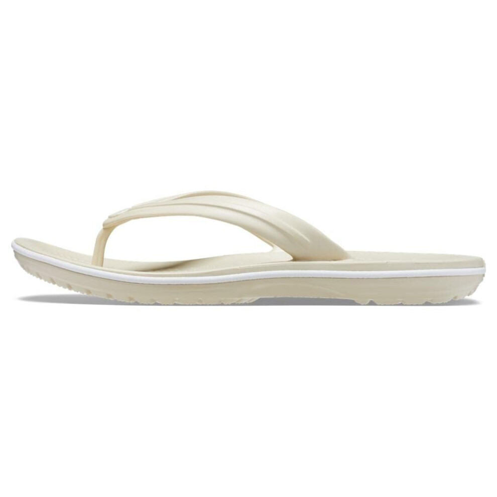 crocs Unisex crocband Flip Flops  Bone  9 US Men