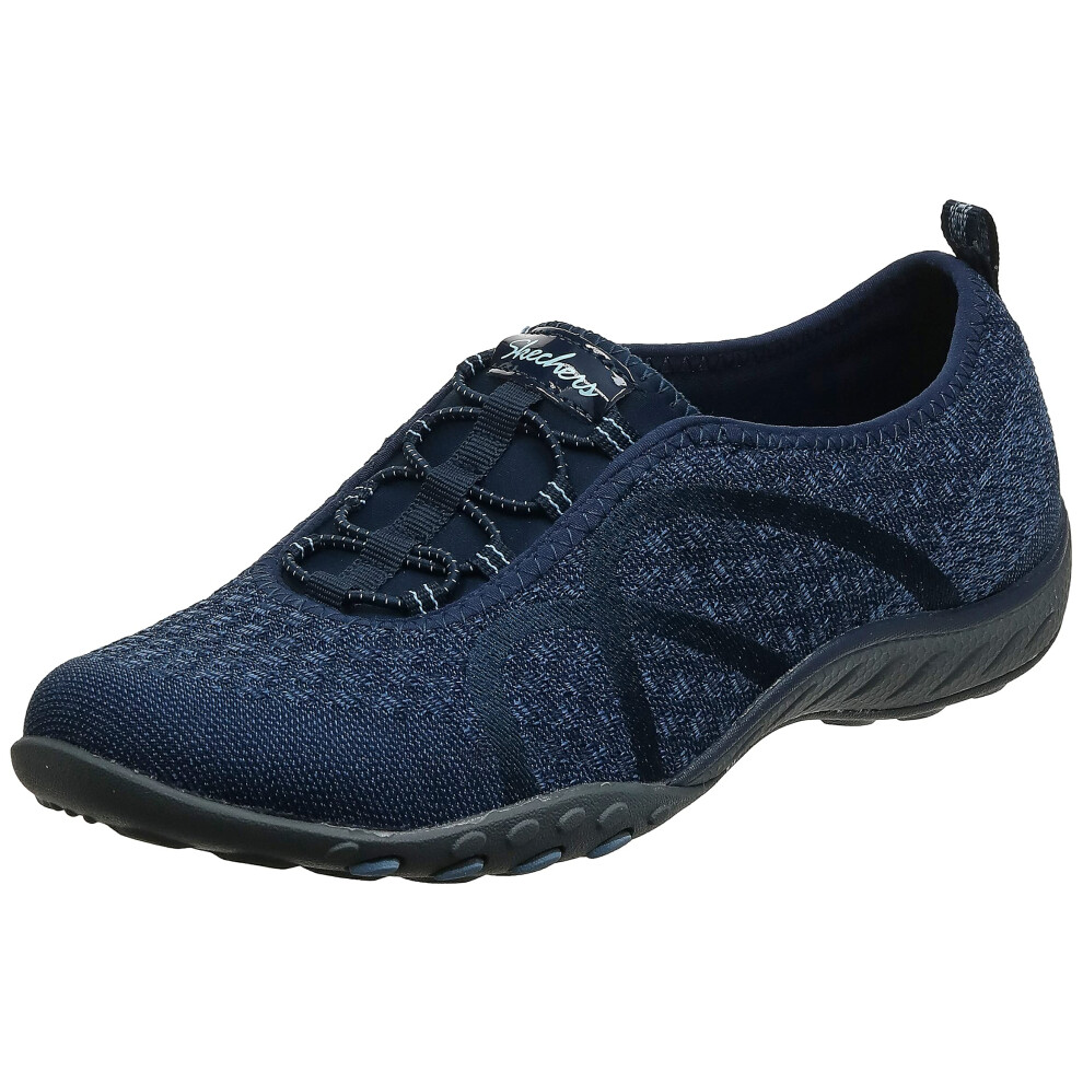 Skechers Breathe-Easy - Fortuneknit Navy 5 B (M)