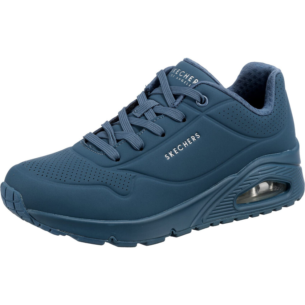 Skechers Womens UNO-Stand ON AIR Sneaker  BLU  6