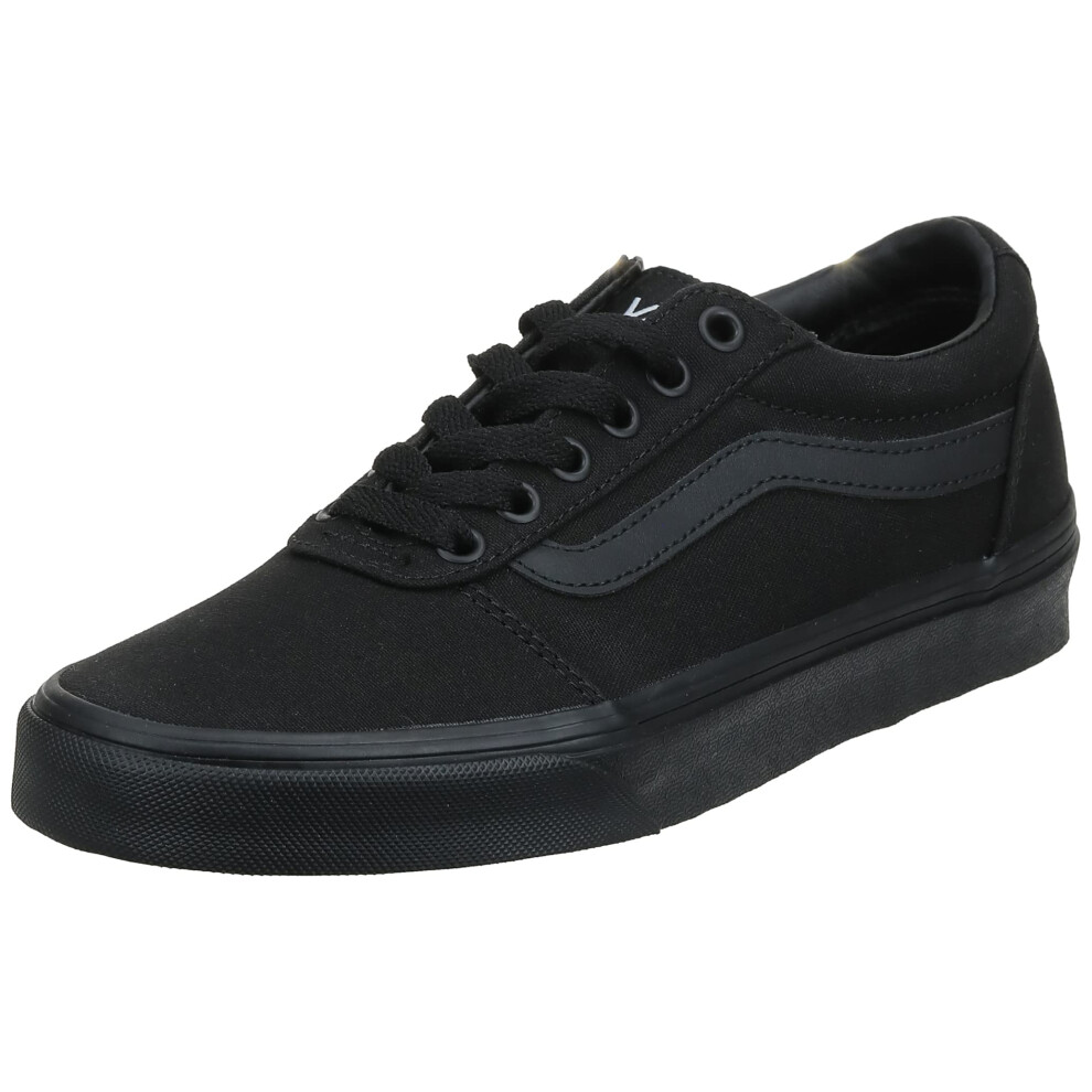 Vans Womens Ward Sneaker  canvas Black Black  11