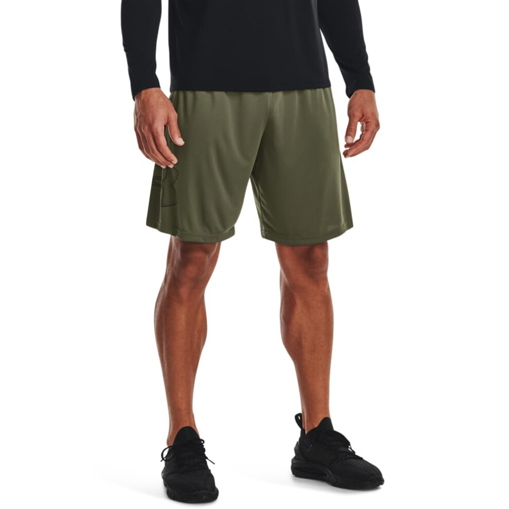 UA Tech graphic Shorts - Marine OD green - Large