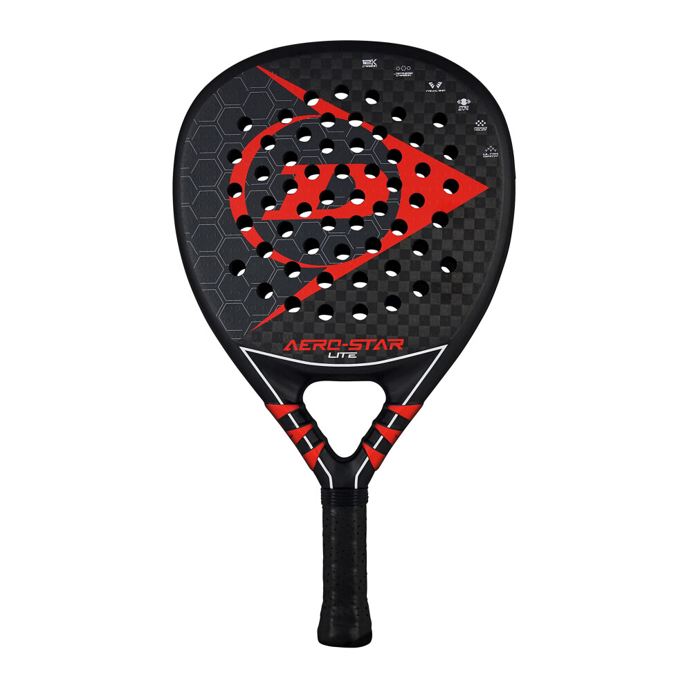 Dunlop Sports Aero-Star Lite Padel Bat  Blackred