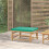 VidaXL vidaXL Gartenhocker mit Grünem Kissen Bambus 1