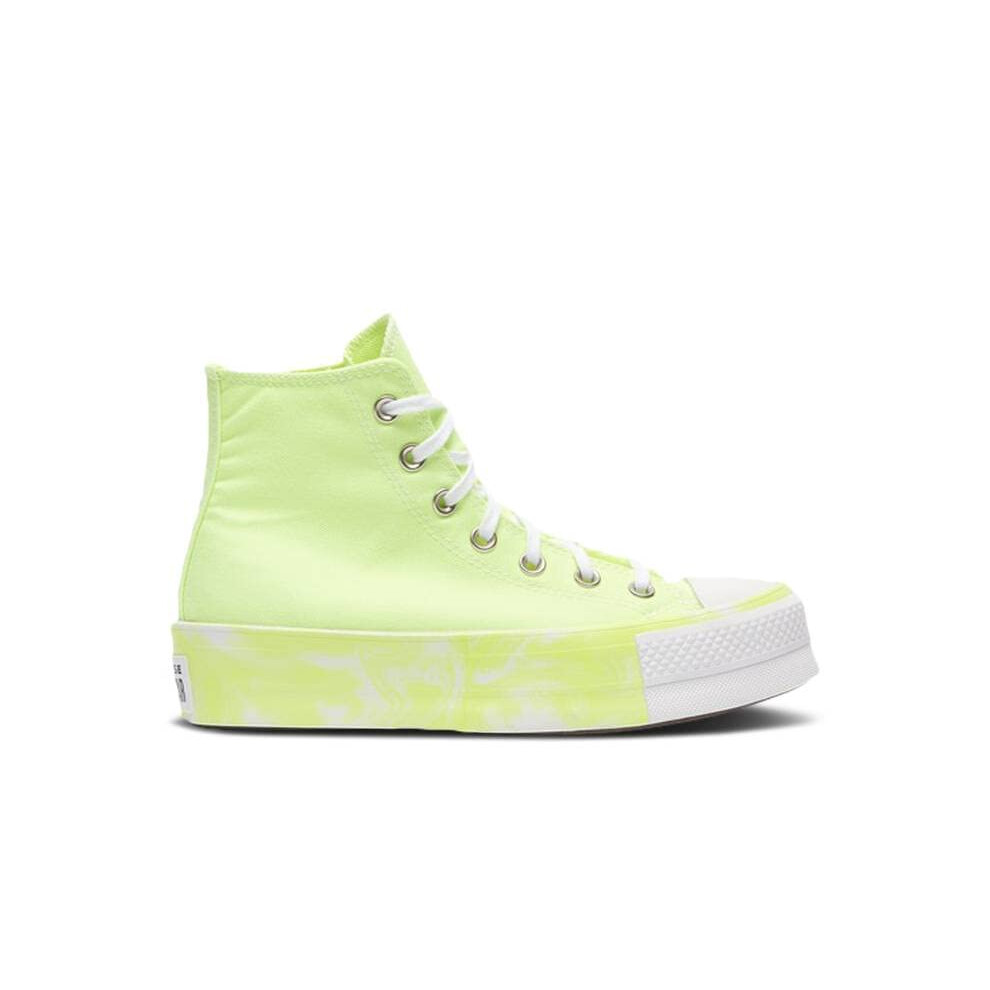 converse Women All Star Lift Hi Volt glow Size 8