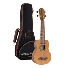 Timber Series Solid Top Soprano Ukulele med taske