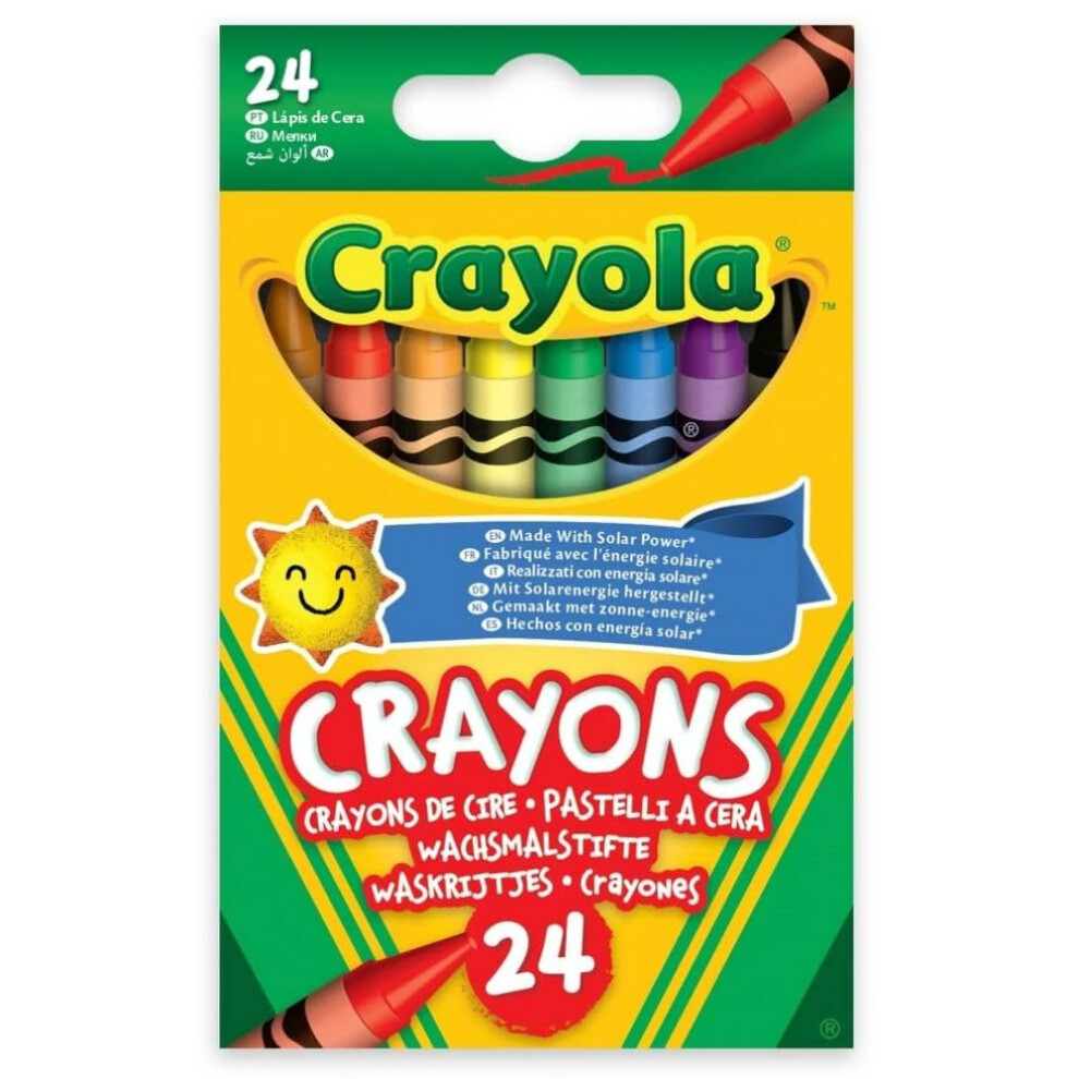 crayolaA crayon Box  Assorted colors  Pack Of 24