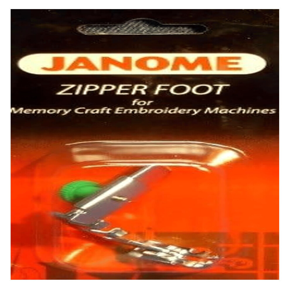 Janome Zipper Foot for Memory Craft Emb Machines