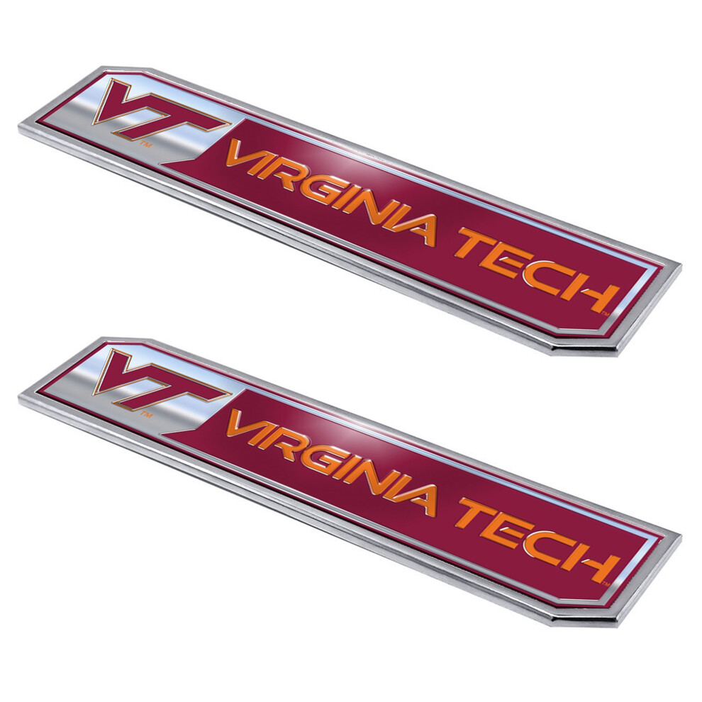 Fanmats Virginia Tech ReliëF Vrachtwagen Embleem 2-Pk-image