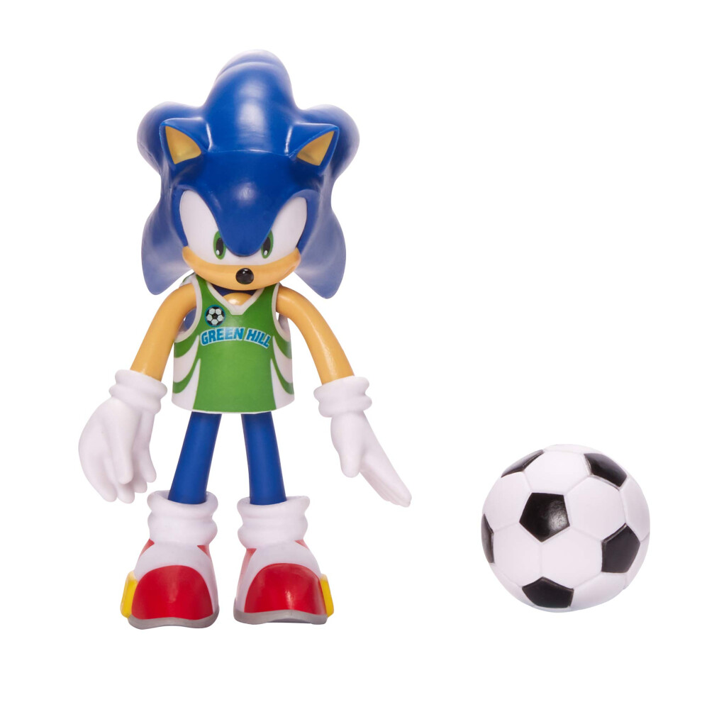 New Sonic The Hedgehog 4"" Soccer Sonic Action Figure