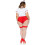 2 PC Nurse Feelgood  includes - 3X-4X / RED/WHITE 2