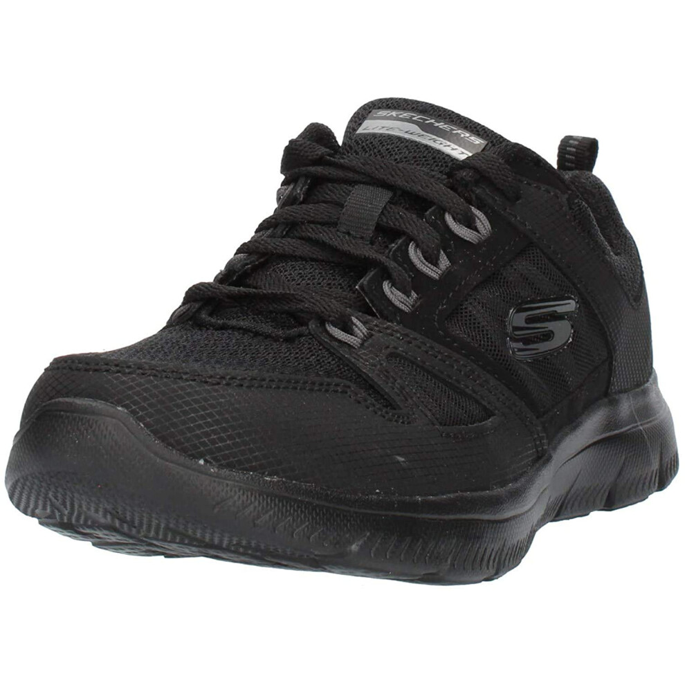 Skechers womens Summits Sneaker  Black  8 Wide US