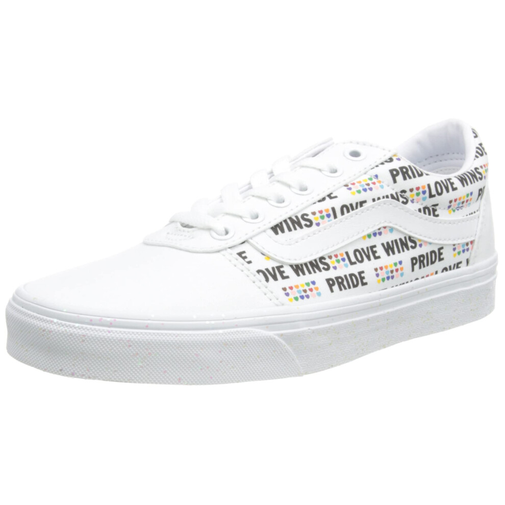 Vans Unisex Ward Pride Platform Sneaker - White 6