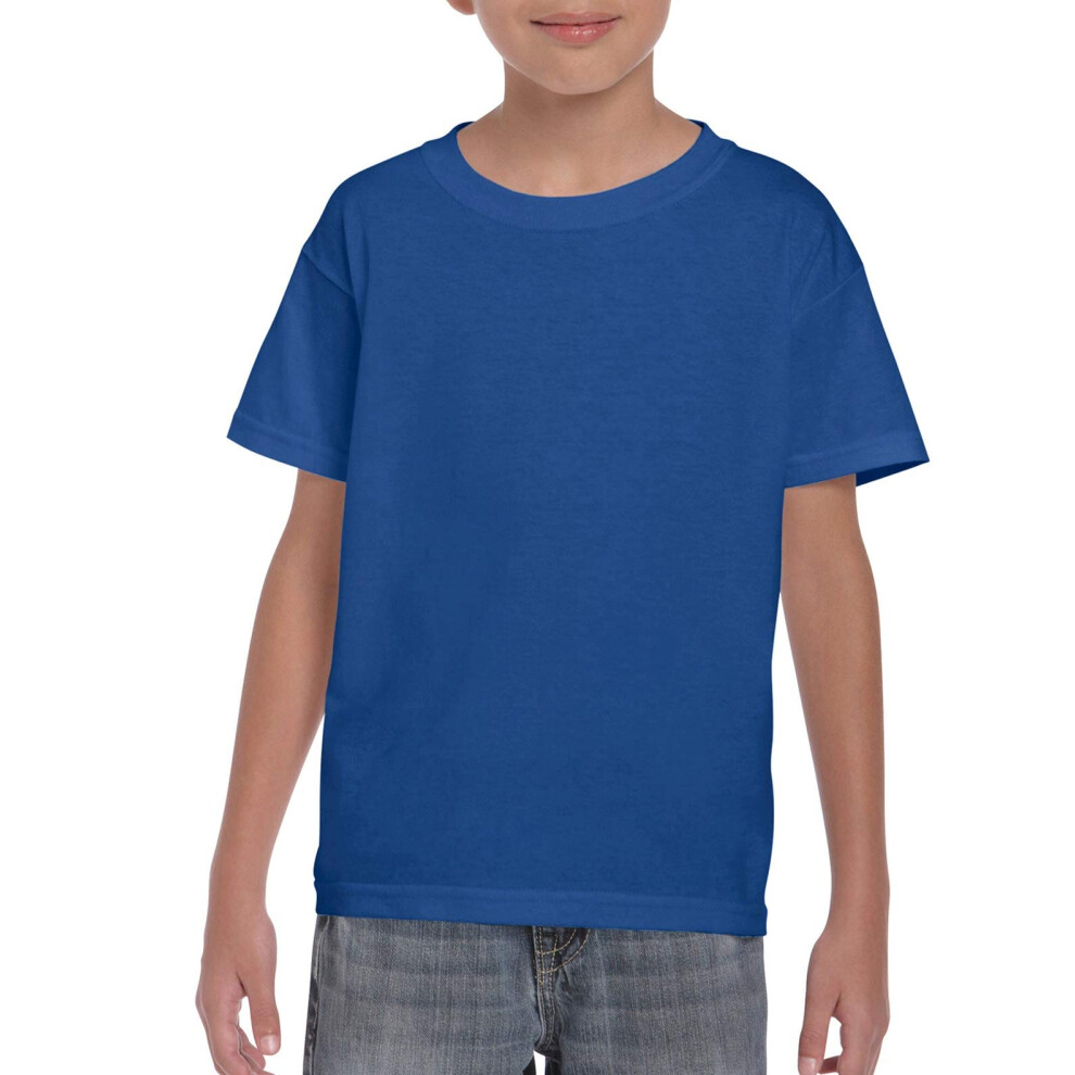 Gildan Youth 5.5 oz.  50/50 T-Shirt S Sport Royal