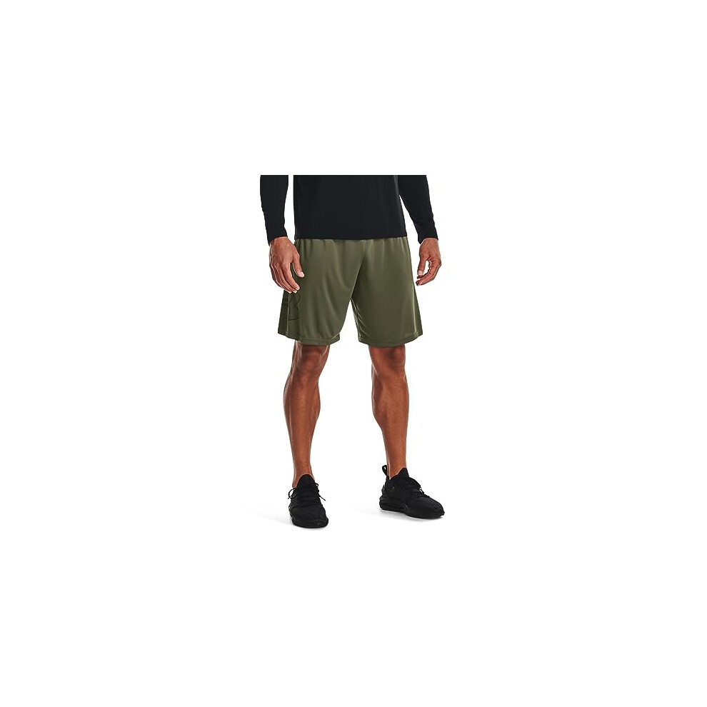 UA Tech graphic Shorts - Marine OD green - Medium