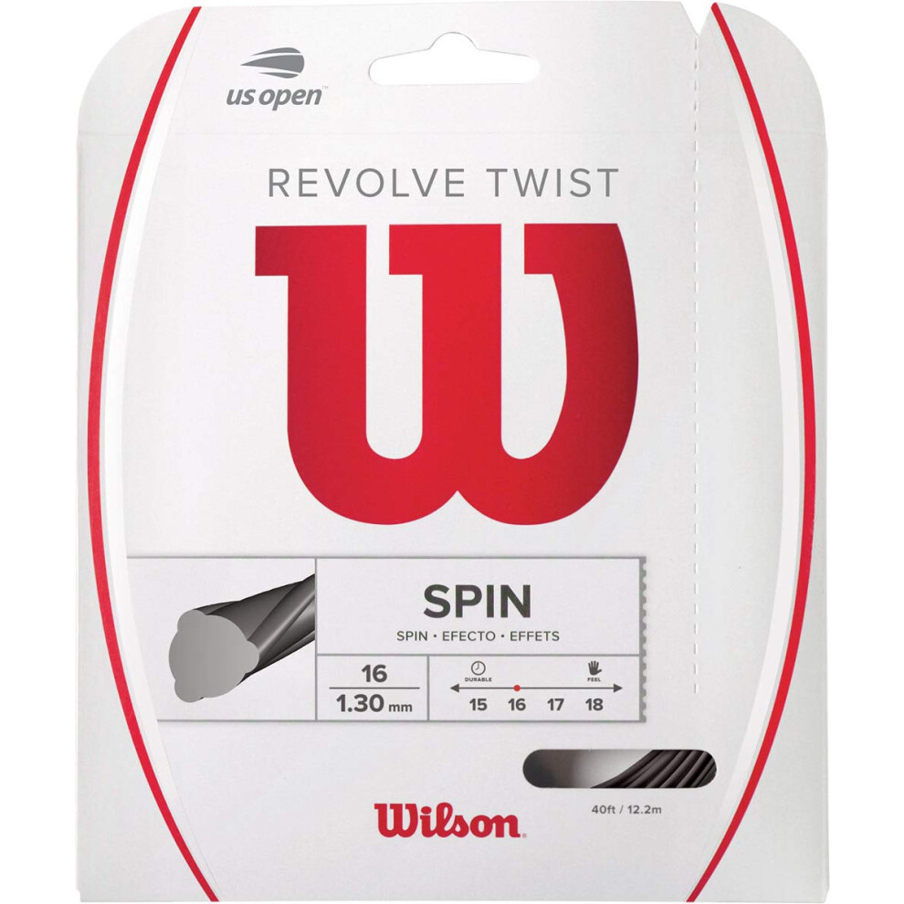 Wilson Revolve Twist 16 Tennis String - Set  Grey