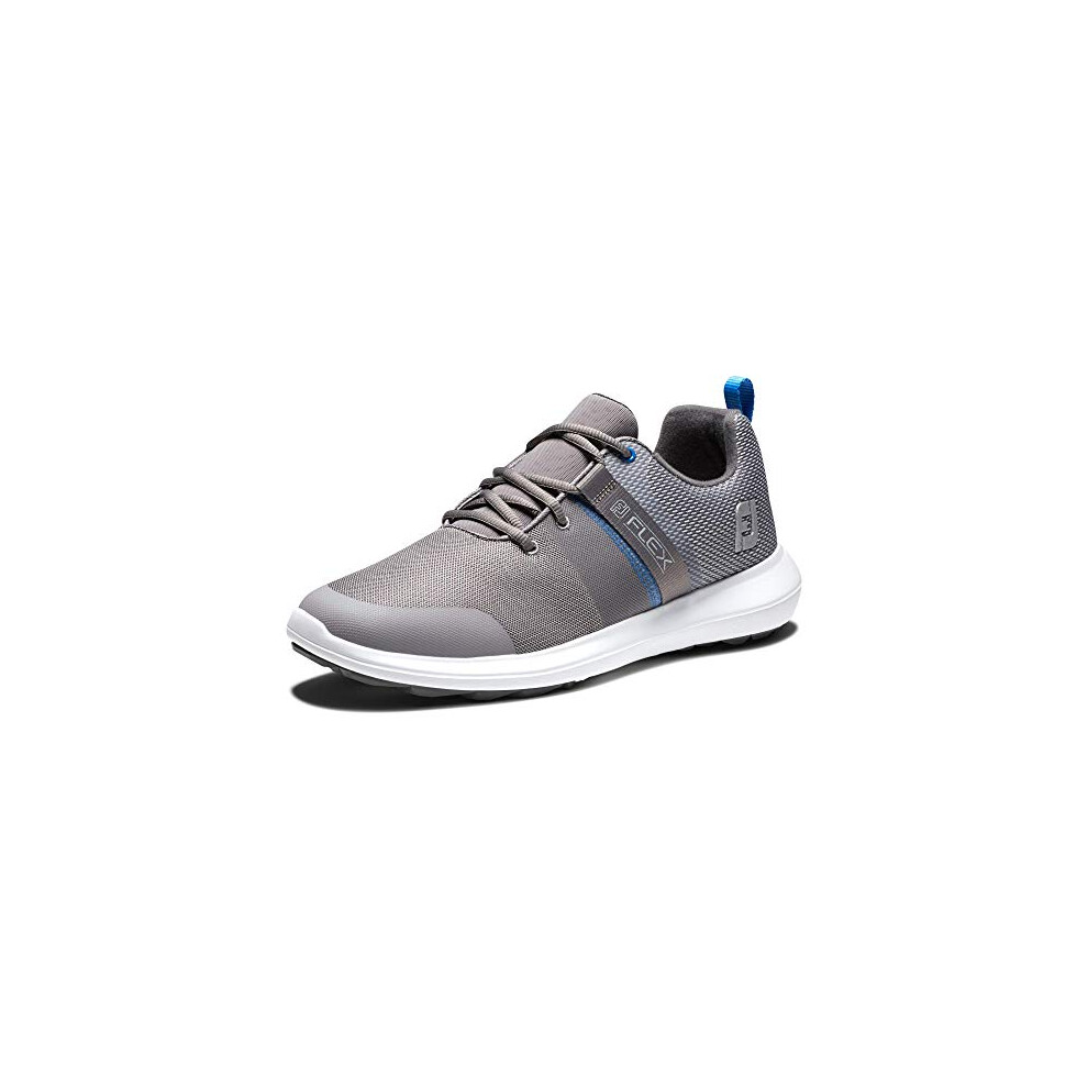 FootJoy mens Fj Flex Golf Shoe  Grey/Blue  8.5 US