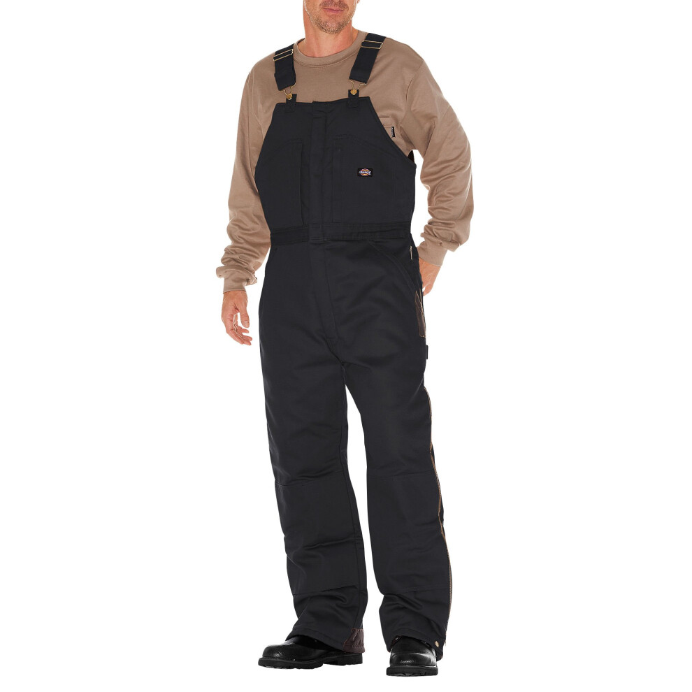 Dickies Men's Insulated Bib Overall  Black  Small