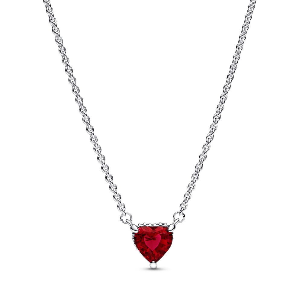 PANDORA collar Timeless 392542c01-45 corazAn rojo