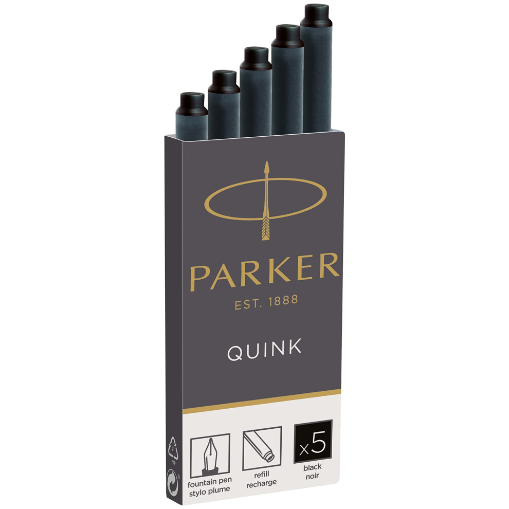 Caja De 5 Recambios Para Pluma Estilogr Fica Parker 1950382 Quink-image