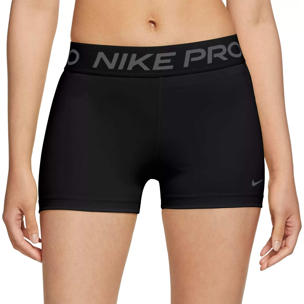 Nike Womens Pro 365 3in Shorts  Black gray  Large