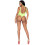 2 PC-Strass-Mesh-Umhllung  O/S / NEON YELLO 2