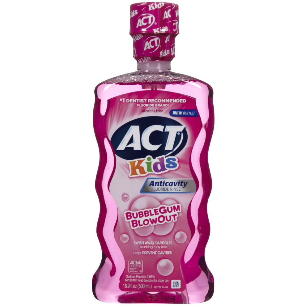 ACT Anti-Cavity Rinse  Bubblegum Blowout - 16.9 oz