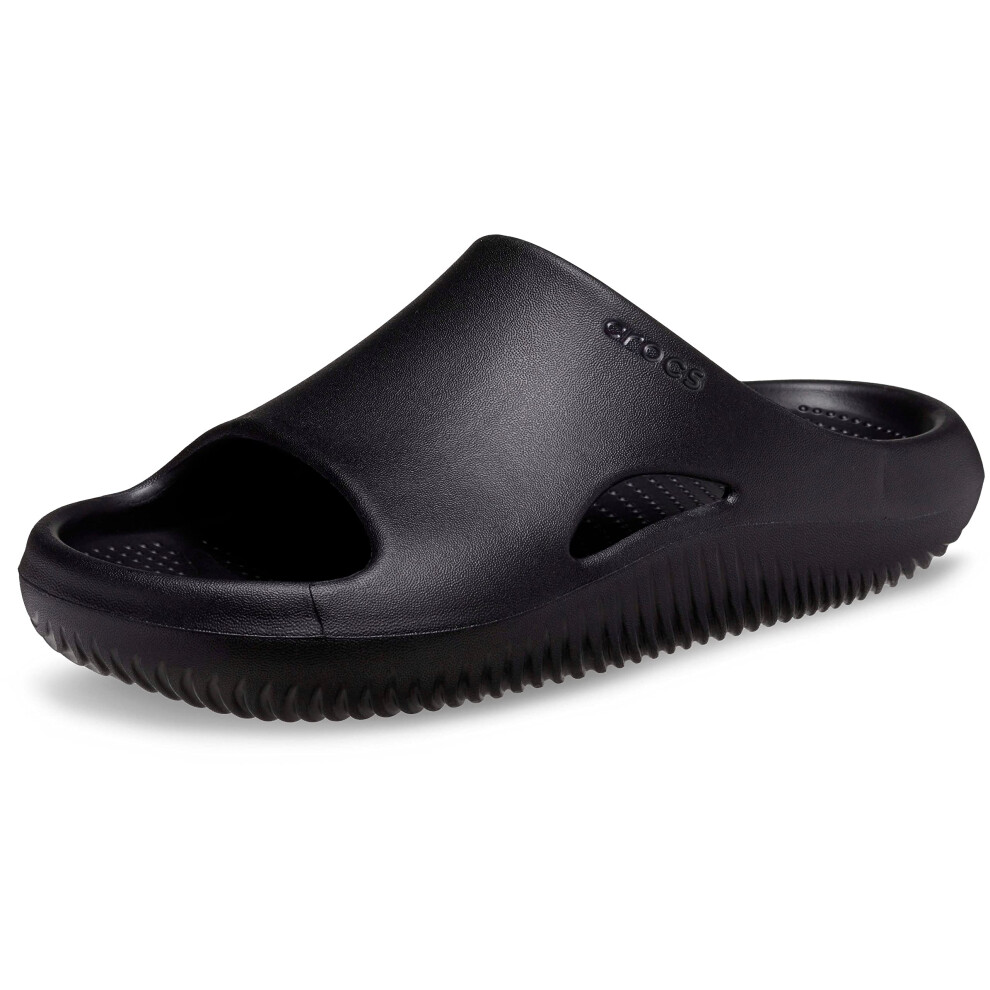 Crocs Unisex Mellow Slides Sandal  Black  3 US Men