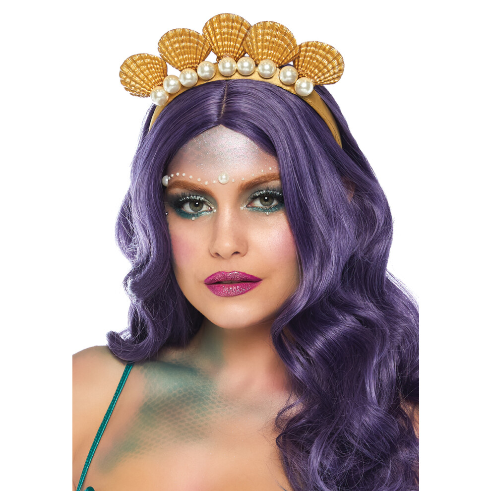 Фото - Шпилька / гумка Beinstra?e Leg Avenue Pearl Shell Mermaid Opaska zloty kolor White,Gold A283802622