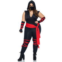 4 PC Deadly Ninja inkluderer de - 1x -2x / sort / r?d