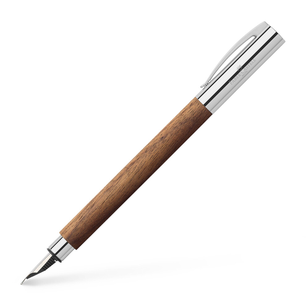 Faber- castell Ambition Walnut Wood F Fountain Pen