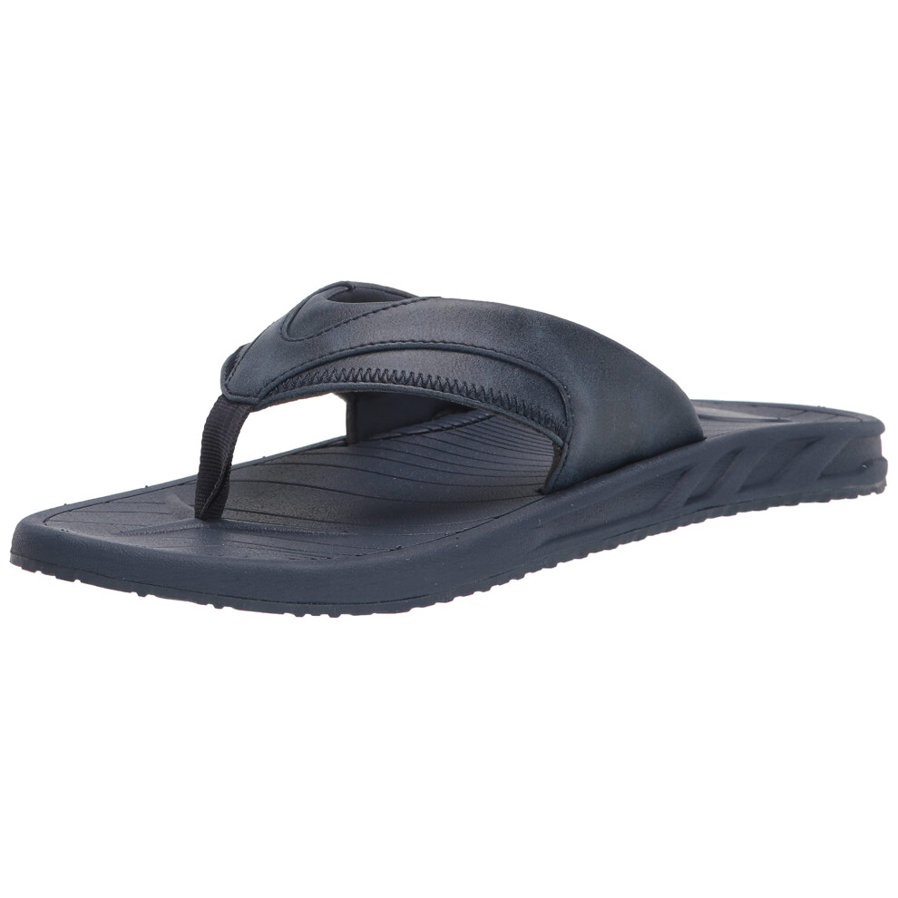 Amazon Essentials Men's Flip Flop Sandal  Navy  14