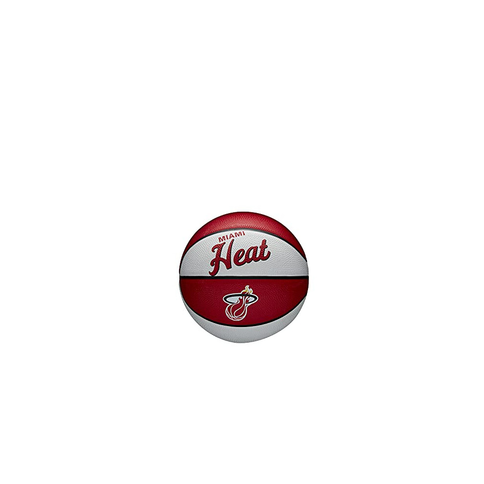 WILSON NBA Team Retro Mini Basketball - Miami Heat