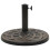 VidaXL vidaXL Parasol Base Round Polyresin 24.3 lb Bronze 2
