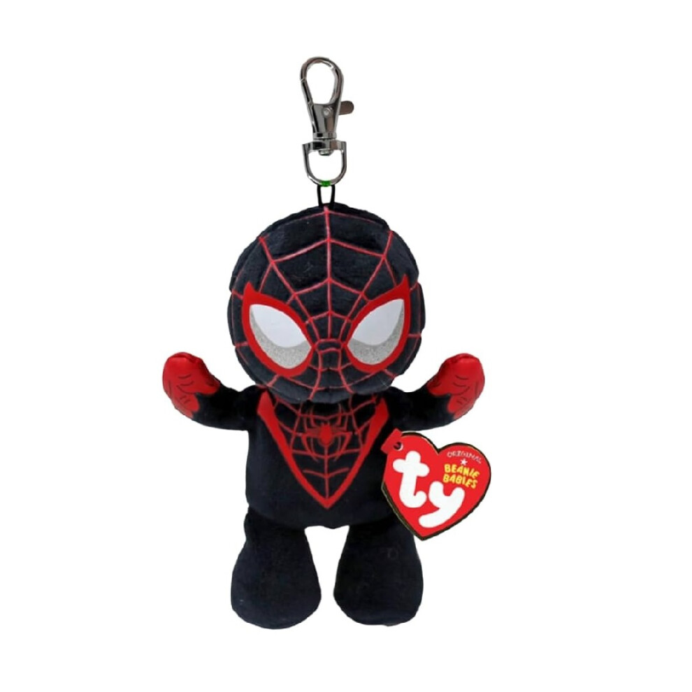 Ty Key Clip Marvel Miles Morales Soft Plush Keychain