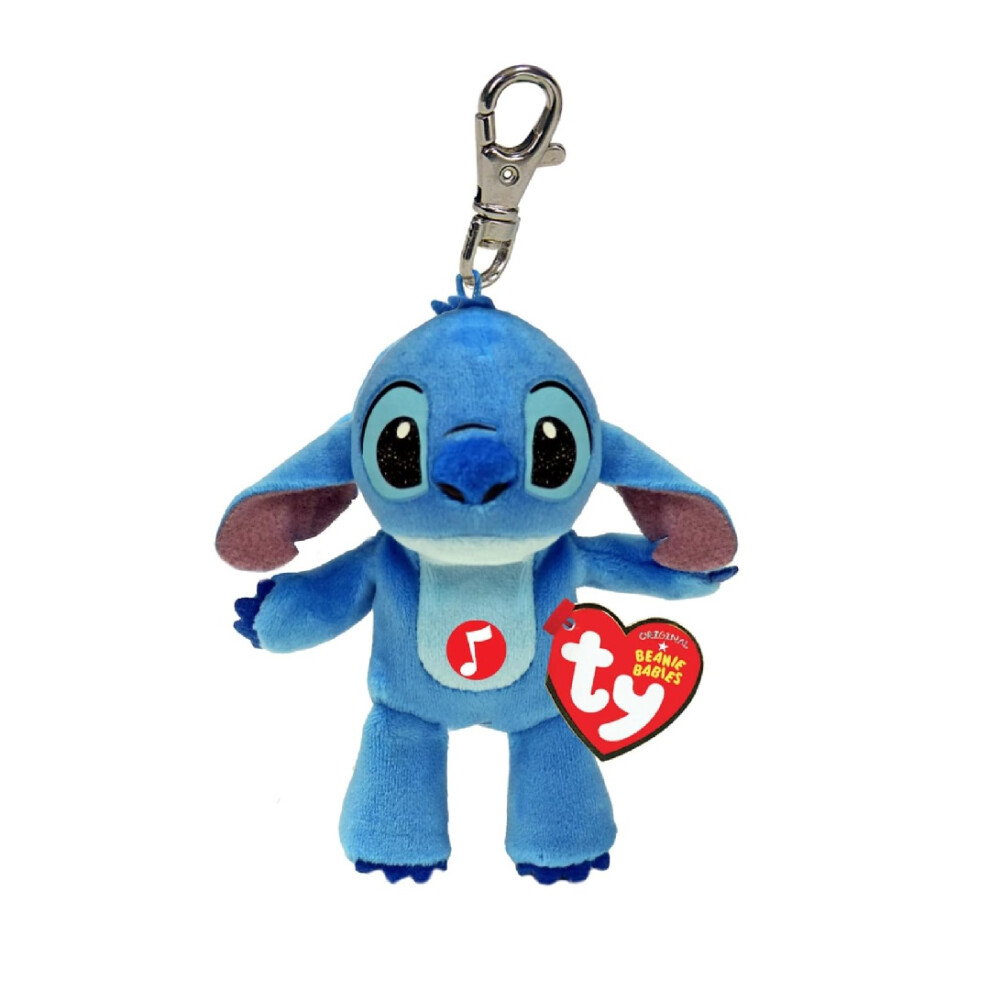 Ty Key Clip Disney Stitch Soft Plush Keychain