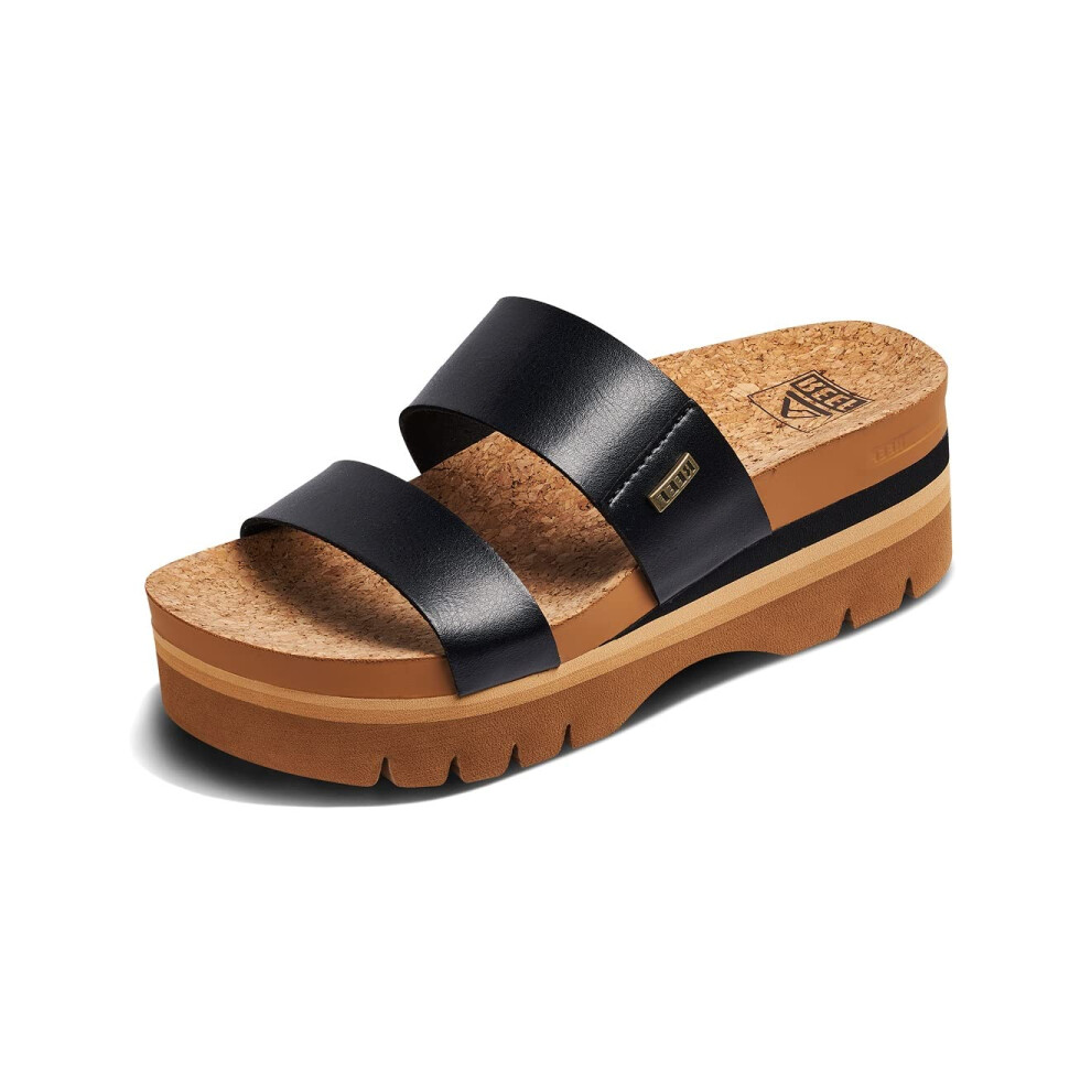 Reef Womens Sandals  Cushion Vista Higher  Black  7