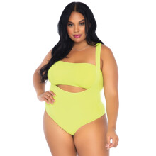 2 PC Opaque bandeau och suspender - 1X-2X / NEON GUL