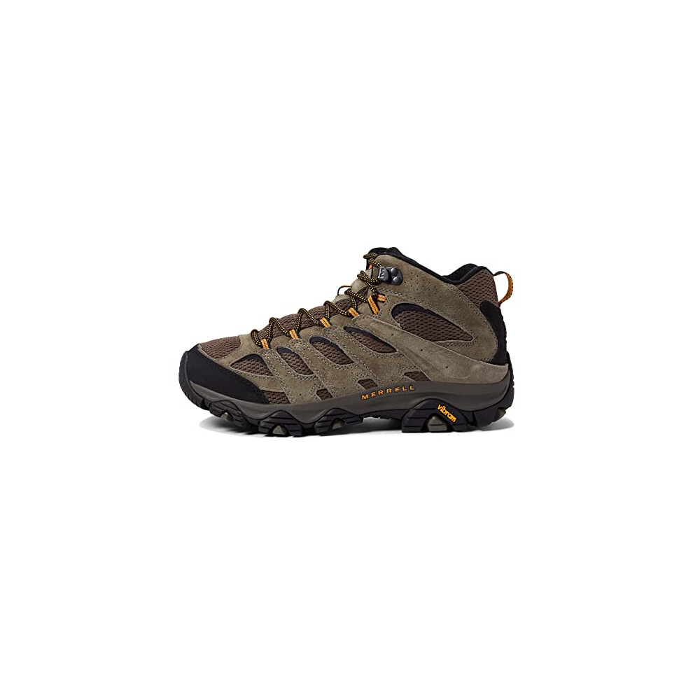 Merrell Mens Moab 3 Mid Hiking Boot  Walnut  9 Wide