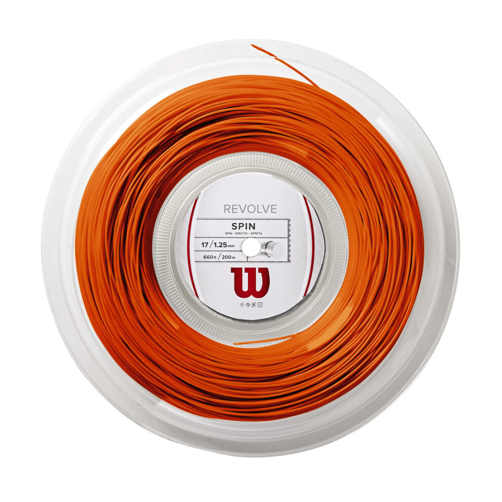 Wilson Revolve 17 Tennis String - 200m Reel  Orange