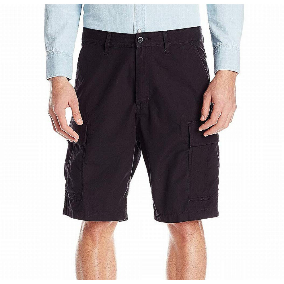 Levis Mens Regular carrier cargo Short  Black Ripstop  30