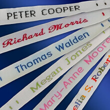 144 Woven Sew-on Name Tapes/Tags for School/Camp/Care Home