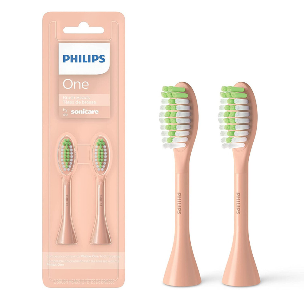 Philips One by Sonicare  2 Brush Heads  Shimmer  BH1022/05