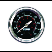 2""-Einzelnadellehre (schwarzes Zifferblatt beleuchtet, 220 PSI)