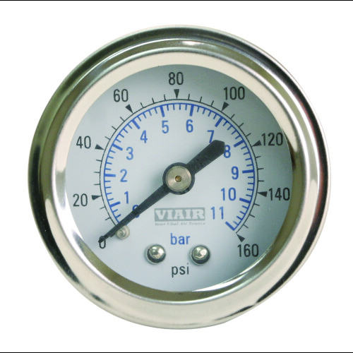 2"""" Single Needle Gauge (White Face  Illuminated  160 PSI)