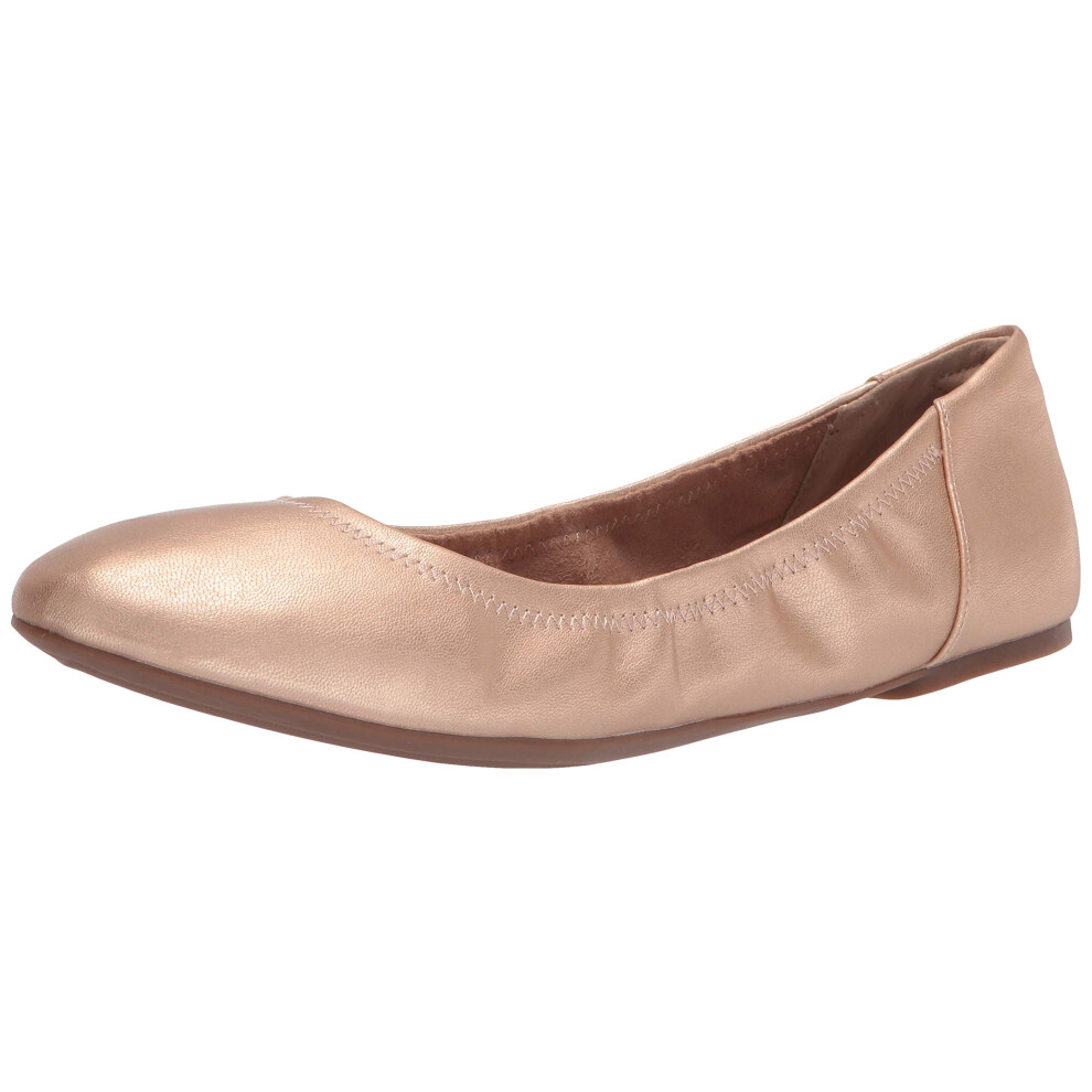 Amazon Essentials Women's Belice Ballet Flat  Rose Gold  5