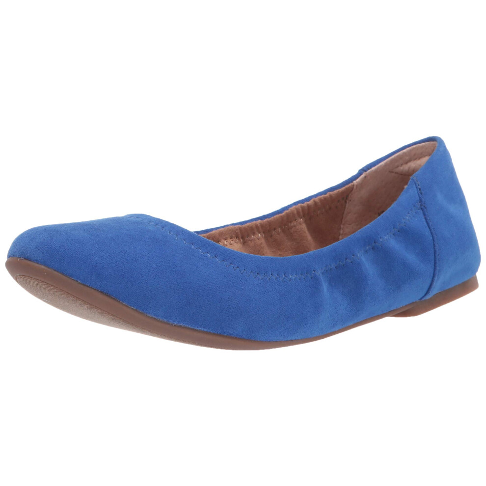 Amazon Essentials Women's Belice Ballet Flat  Dark Blue  8