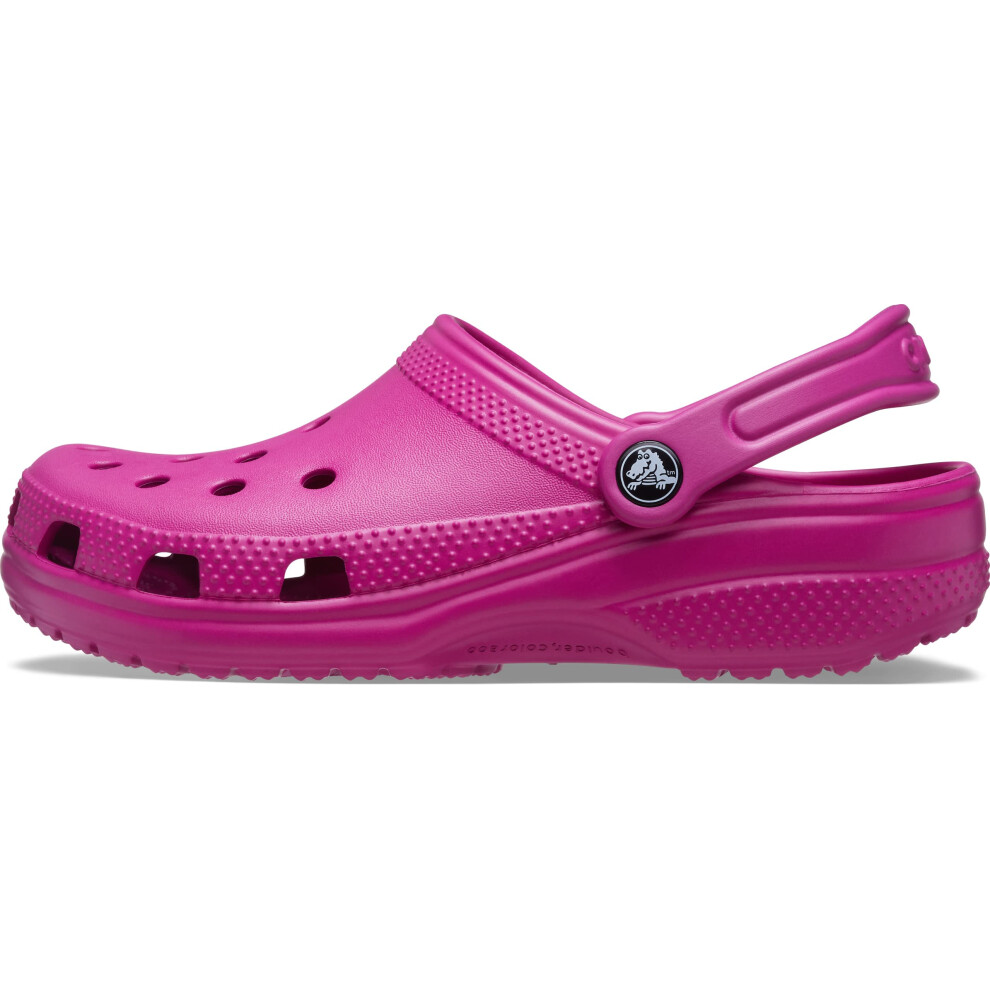 crocs Unisex-Adult classic clogs Fuchsia Fun  5 Men7 Women