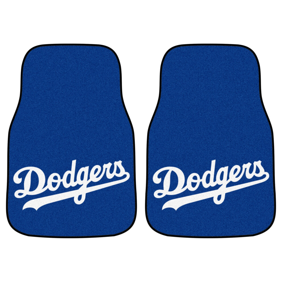 Fanmats Mlb - Los Angeles Dodgers 2-Pc Carpet Car Mat Set 842281186710