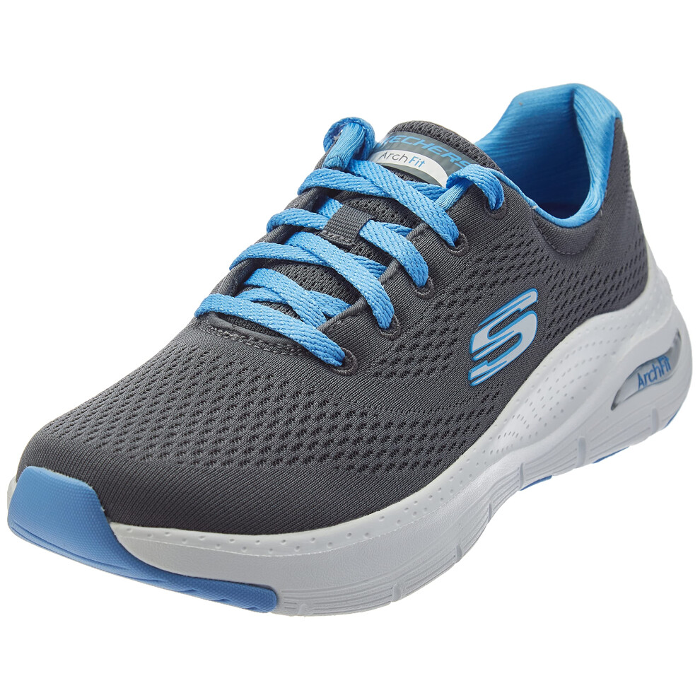 Skechers Women's Arch Fit - Charcoal Mesh/Blue Trim - US 6