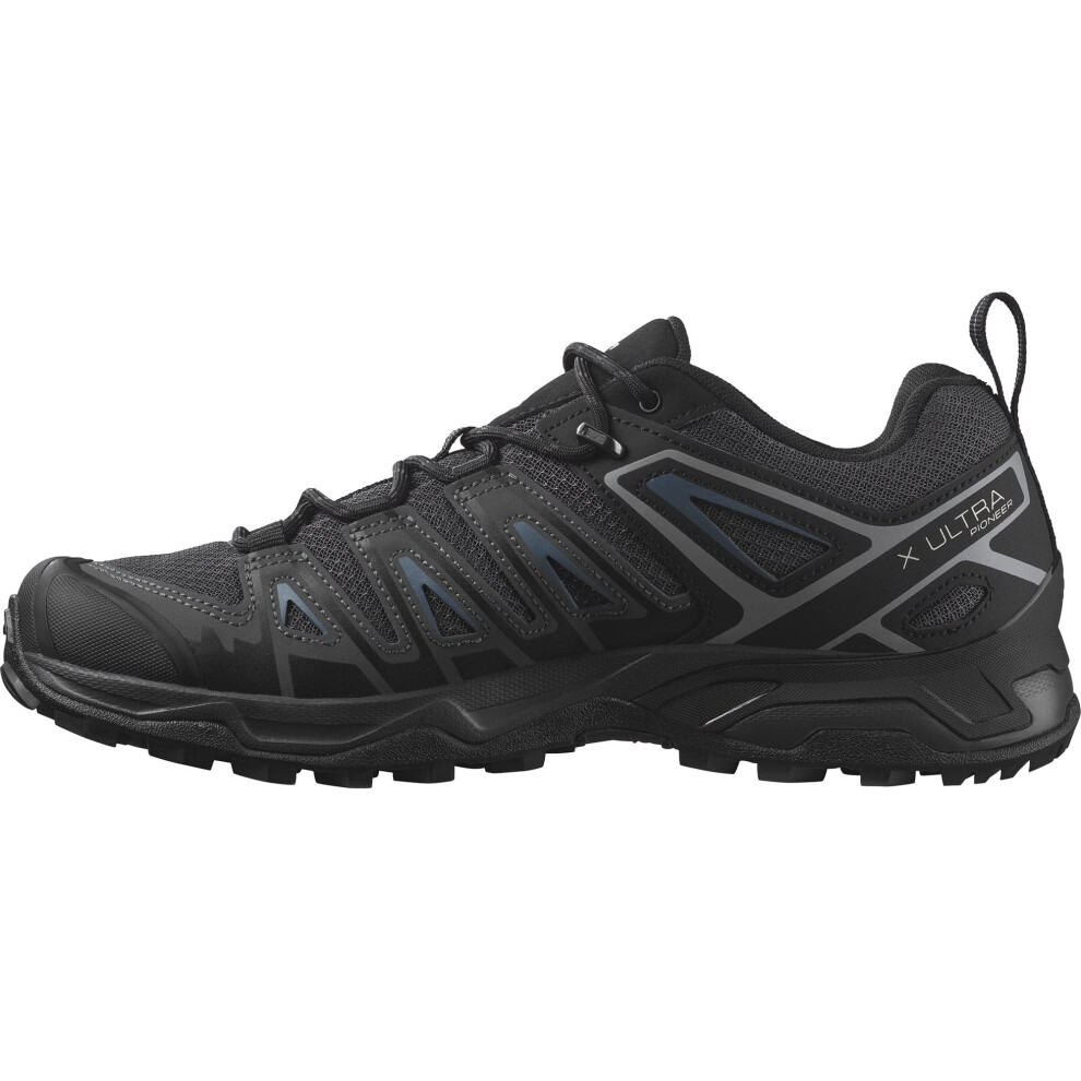 Salomon Mens X Ultra Pioneer Trail Running Shoe  Black  10